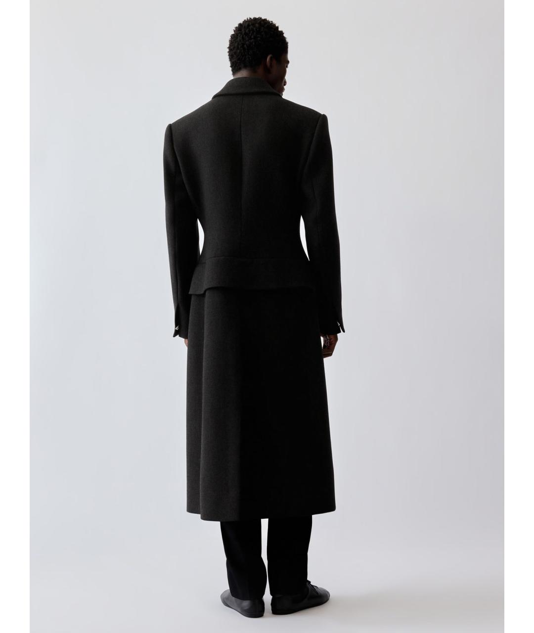 JACQUEMUS Серое шерстяное пальто, фото 3