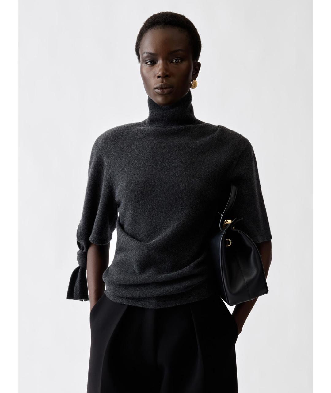 JACQUEMUS Серая шерстяная водолазка, фото 3