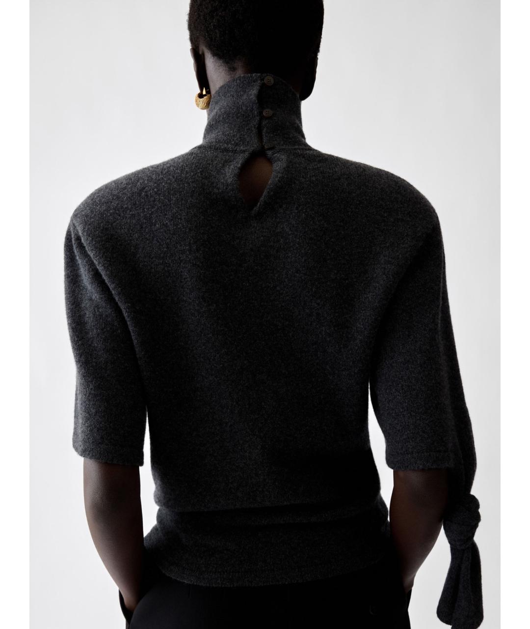 JACQUEMUS Серая шерстяная водолазка, фото 4