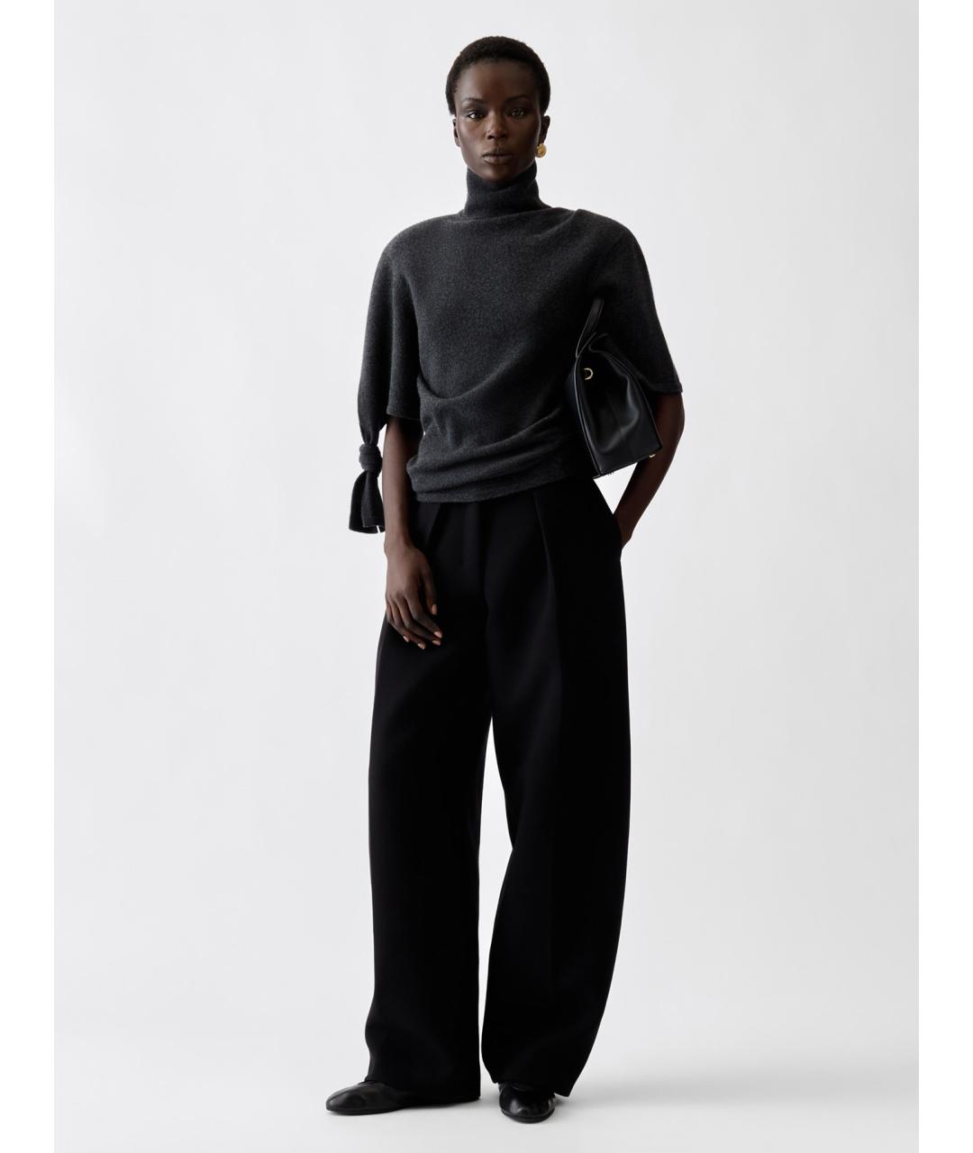 JACQUEMUS Серая шерстяная водолазка, фото 2