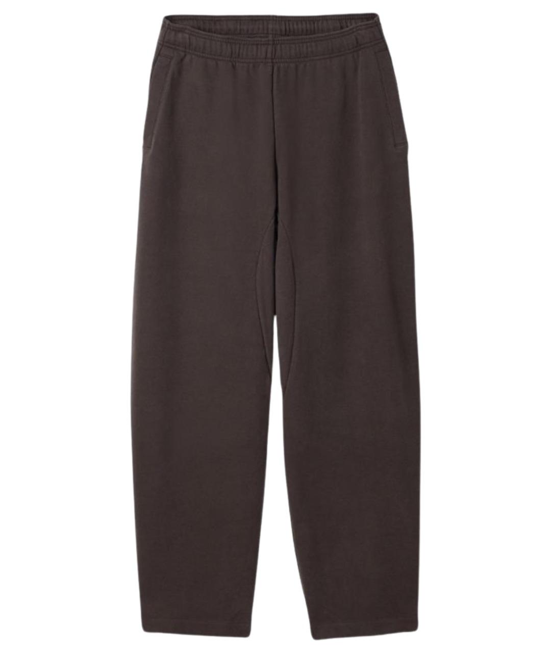 JACQUEMUS Коричневые хлопковые прямые брюки, фото 1