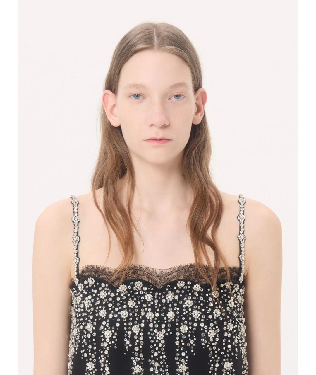 VALENTINO Черное шерстяное коктейльное платье, фото 3