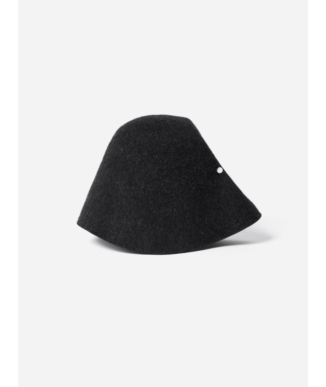 JACQUEMUS Черная шерстяная шапка, фото 4