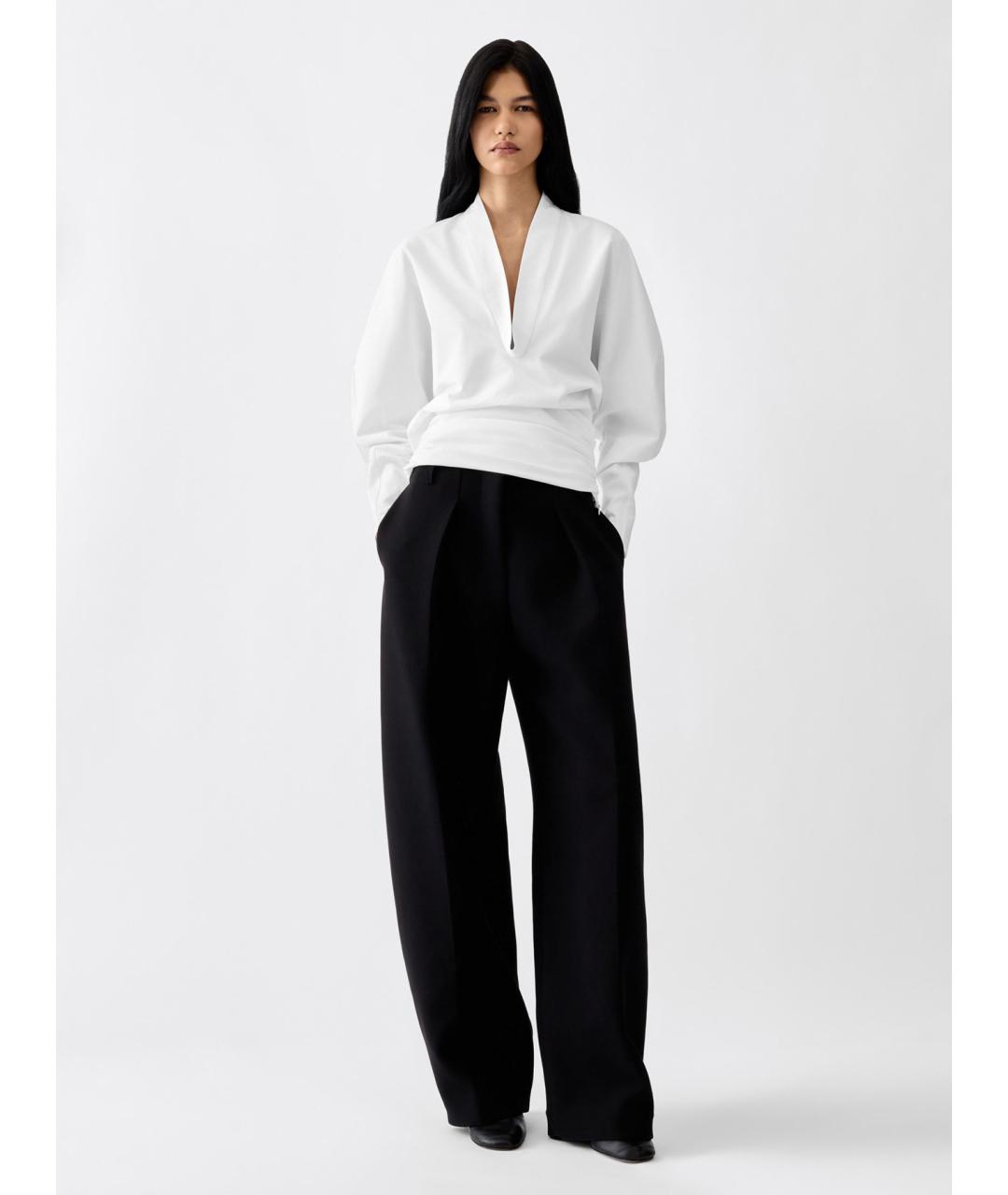 JACQUEMUS Белая хлопковая блузы, фото 2