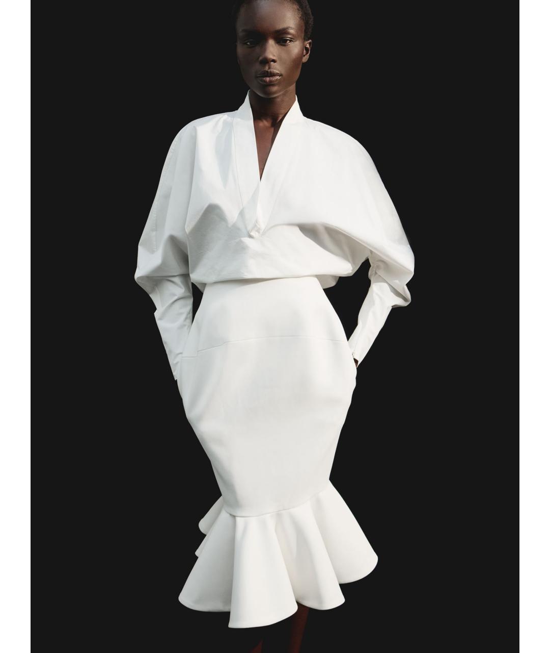 JACQUEMUS Белая хлопковая блузы, фото 3