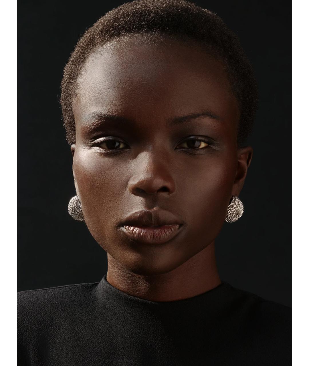 JACQUEMUS Серебряные металлические серьги, фото 2
