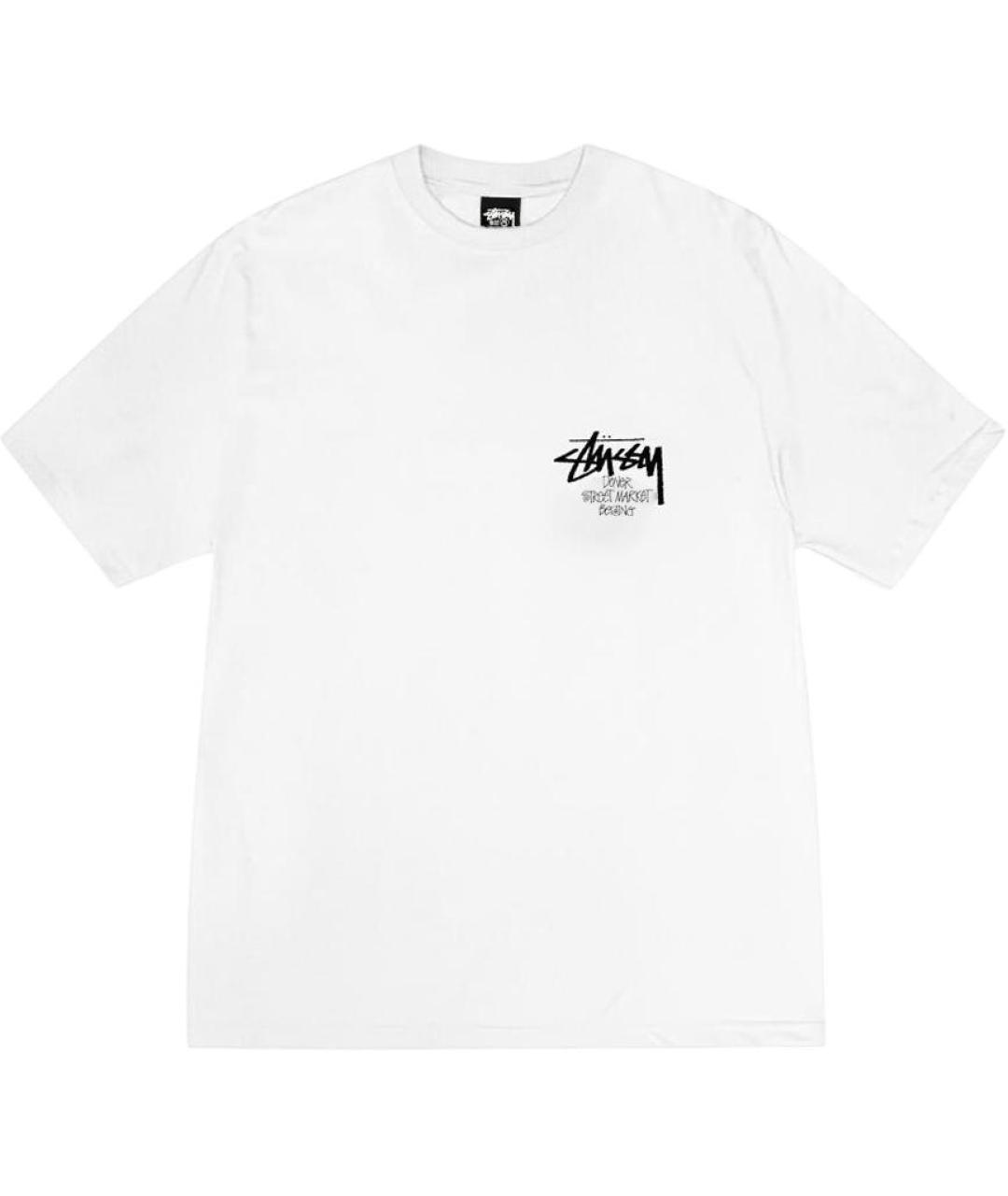 STUSSY Белая футболка, фото 1