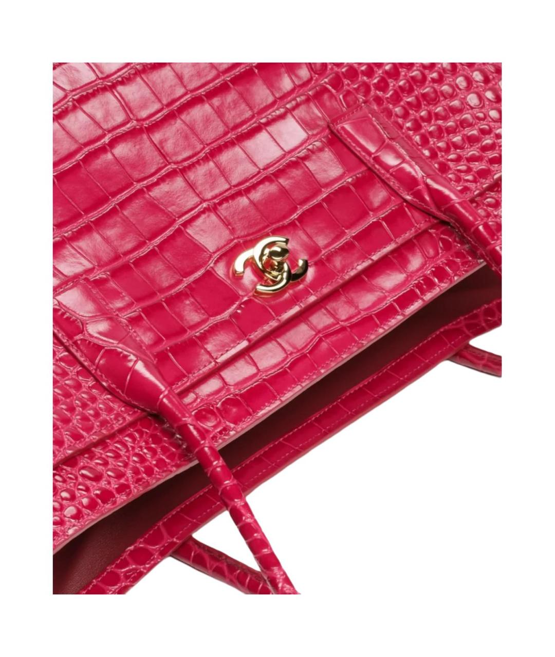 CHANEL Розовая кожаная сумка через плечо, фото 4