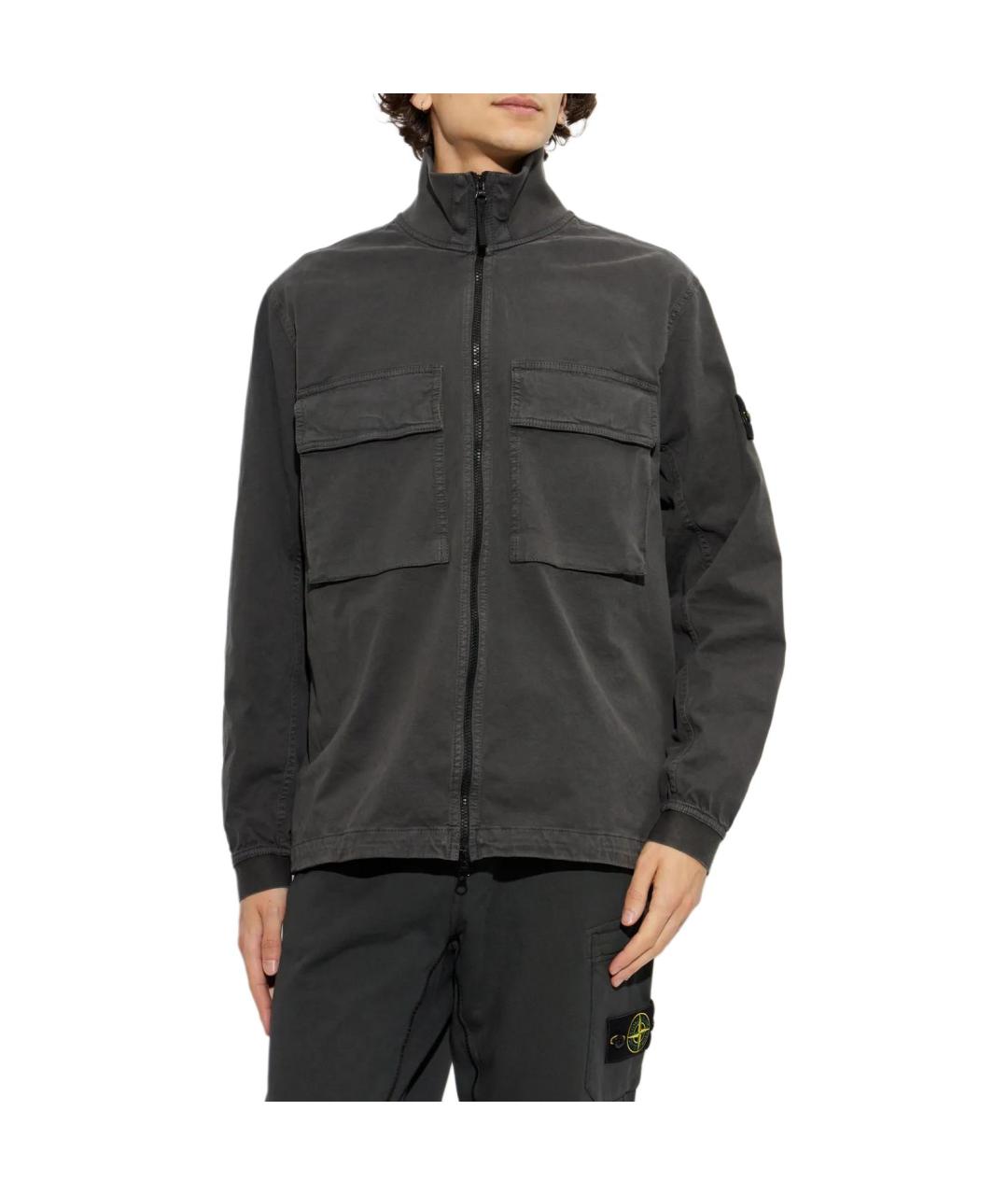 STONE ISLAND Серая куртка, фото 3