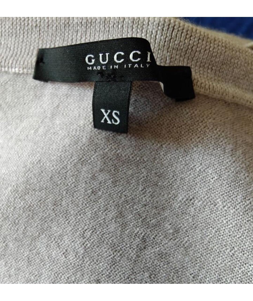 GUCCI Бежевый кашемировый джемпер / свитер, фото 4