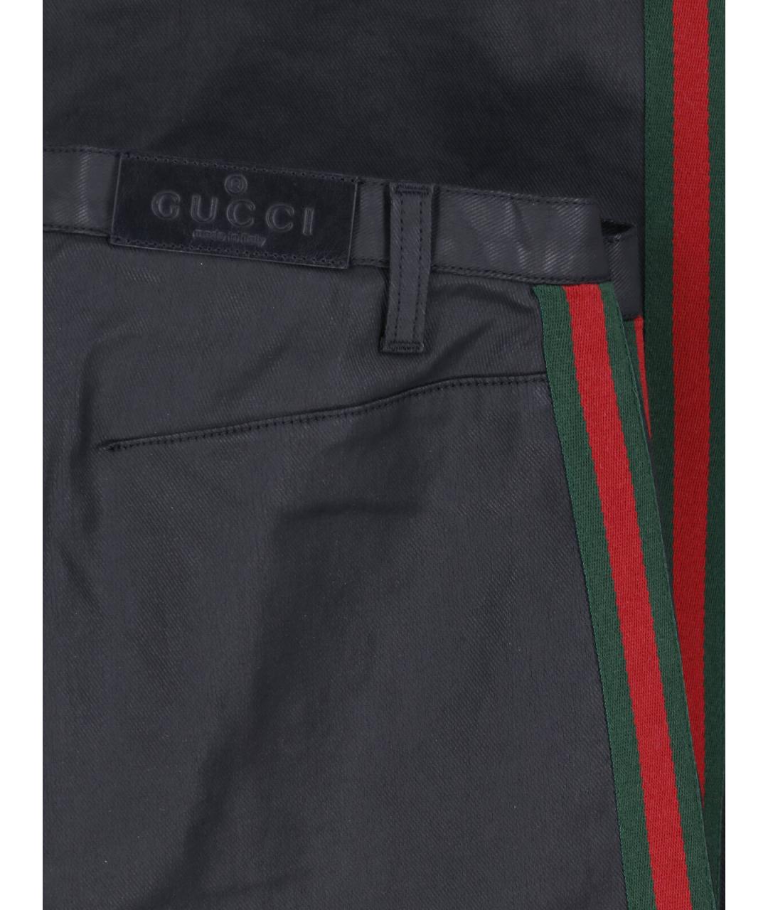 GUCCI Черные хлопковые джинсы, фото 5
