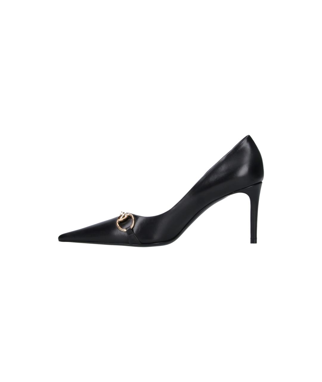 GUCCI Черные кожаные туфли, фото 3