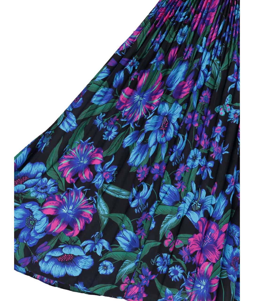 GUCCI Мульти шелковая юбка миди, фото 4