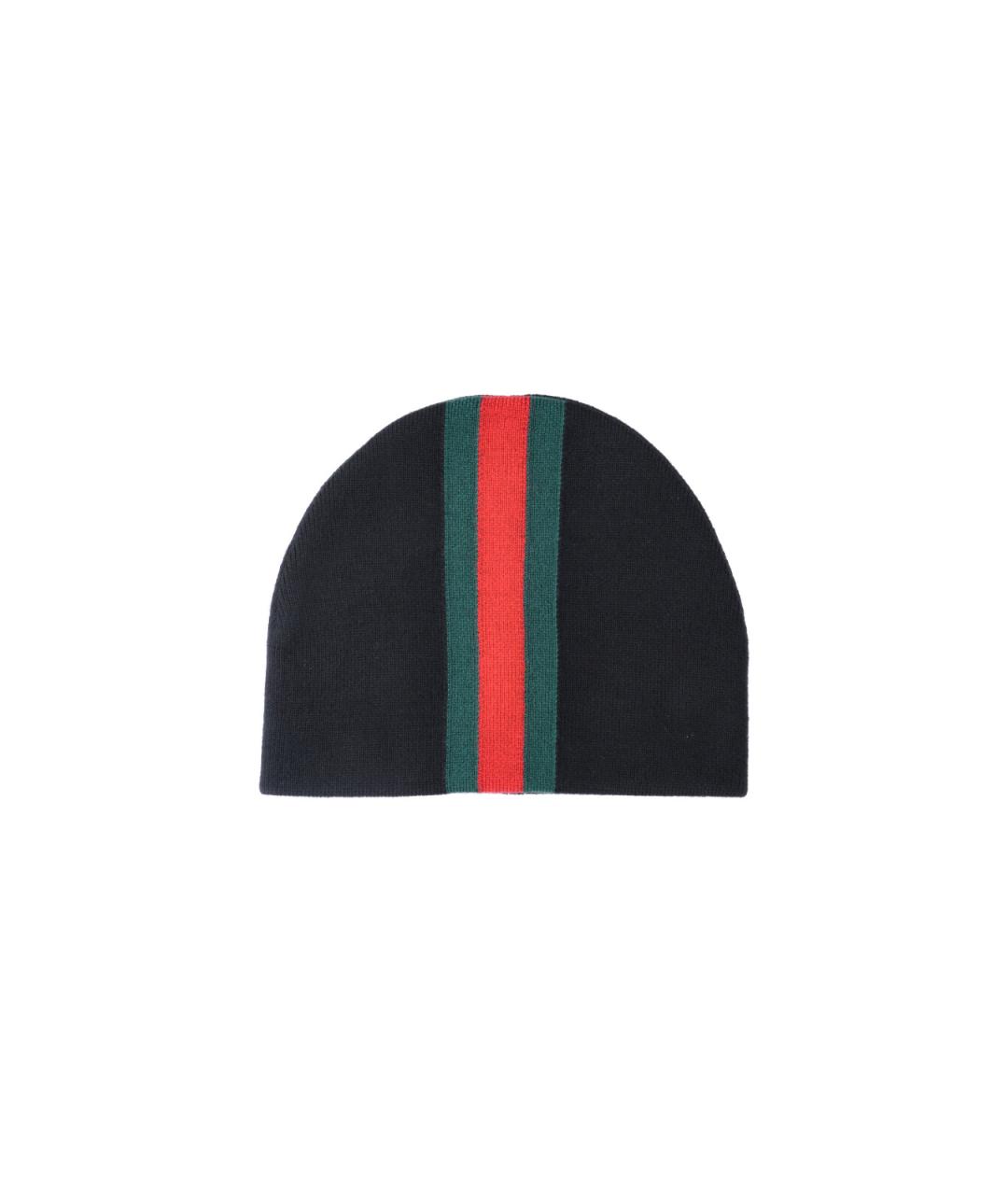 GUCCI Черная хлопковая шапка, фото 4