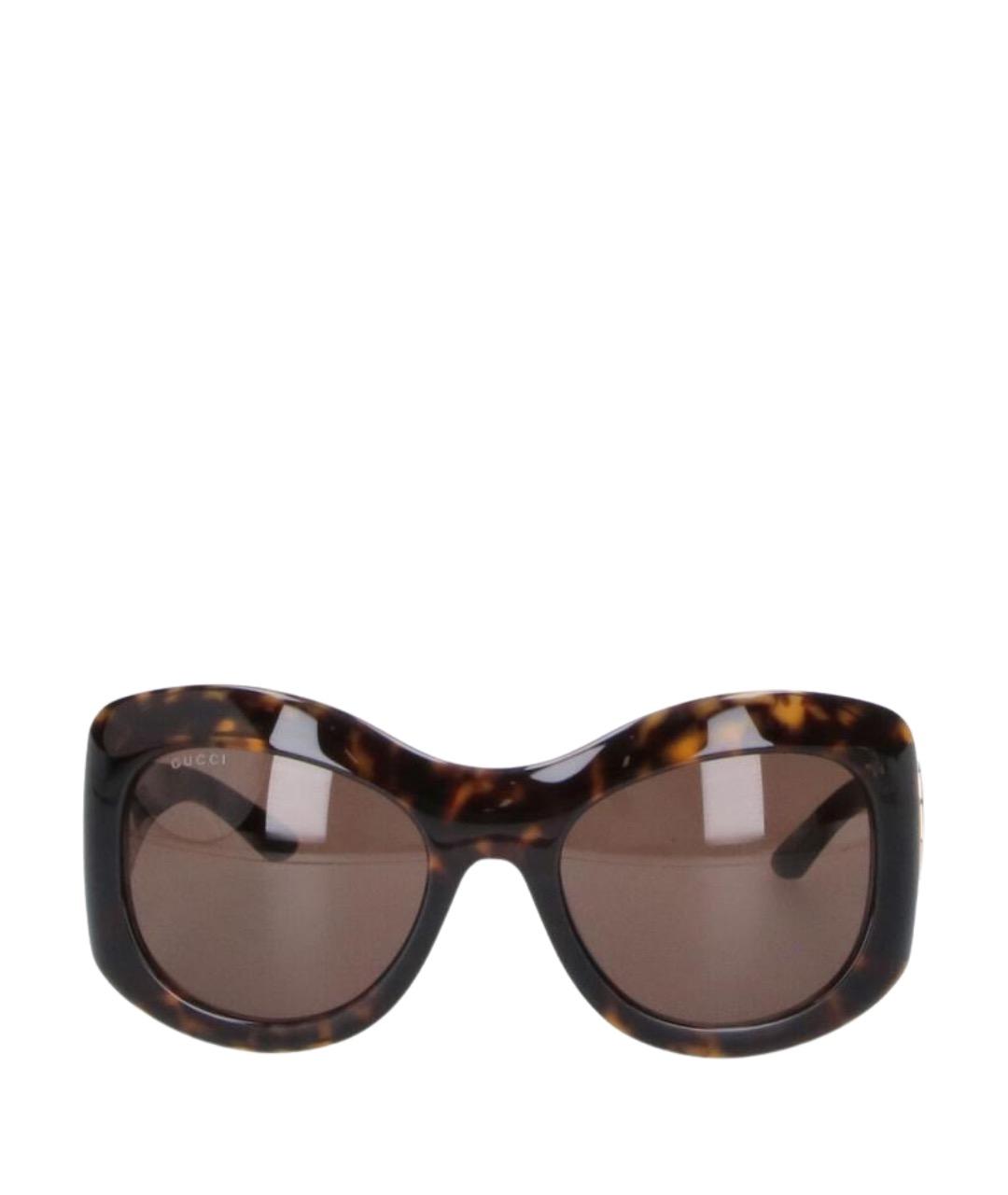 GUCCI Коричневые солнцезащитные очки, фото 1