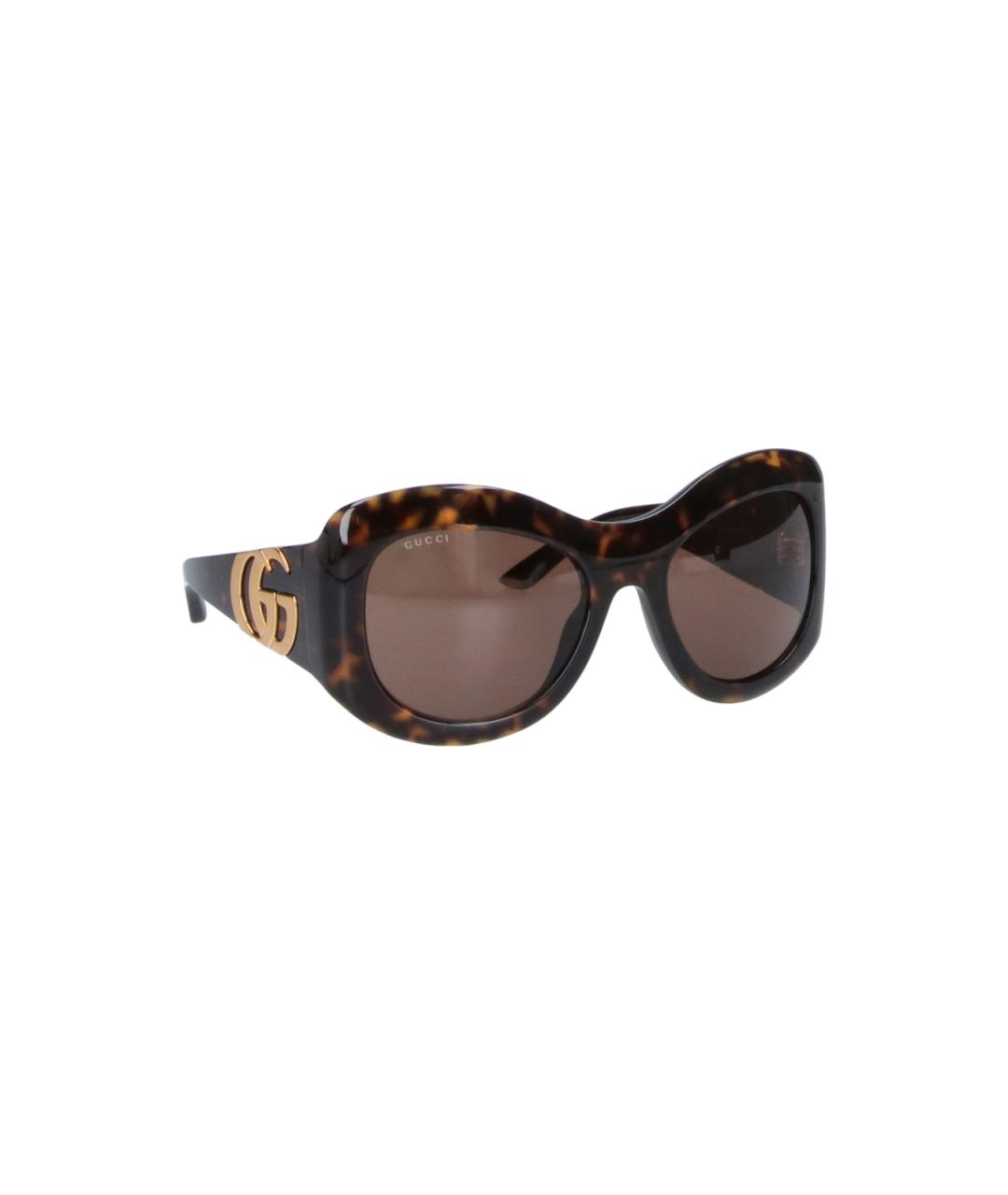 GUCCI Коричневые солнцезащитные очки, фото 2