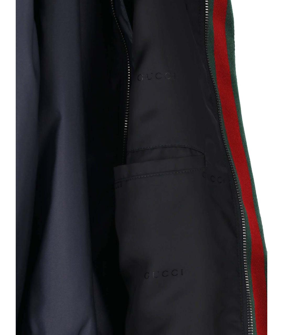 GUCCI Черная полиамидовая куртка, фото 5