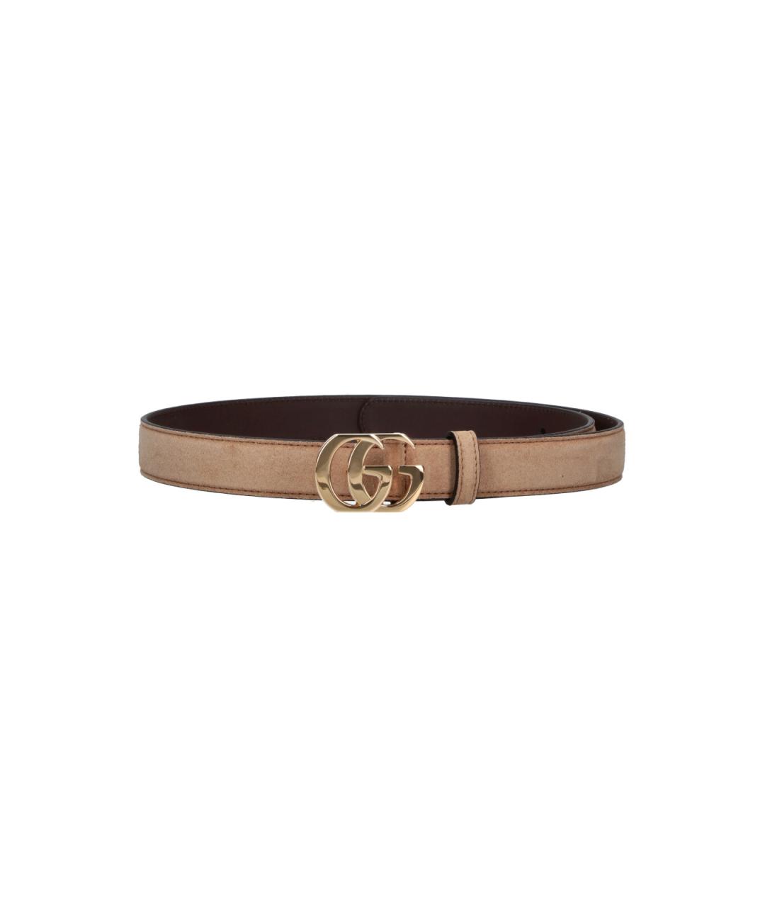 GUCCI Бежевый кожаный ремень, фото 4