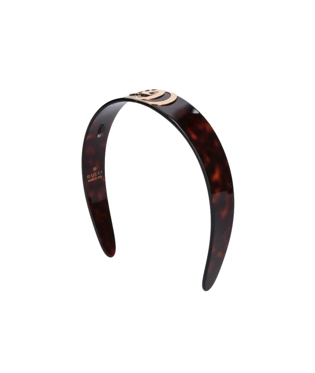 GUCCI Коричневый ободок, фото 4