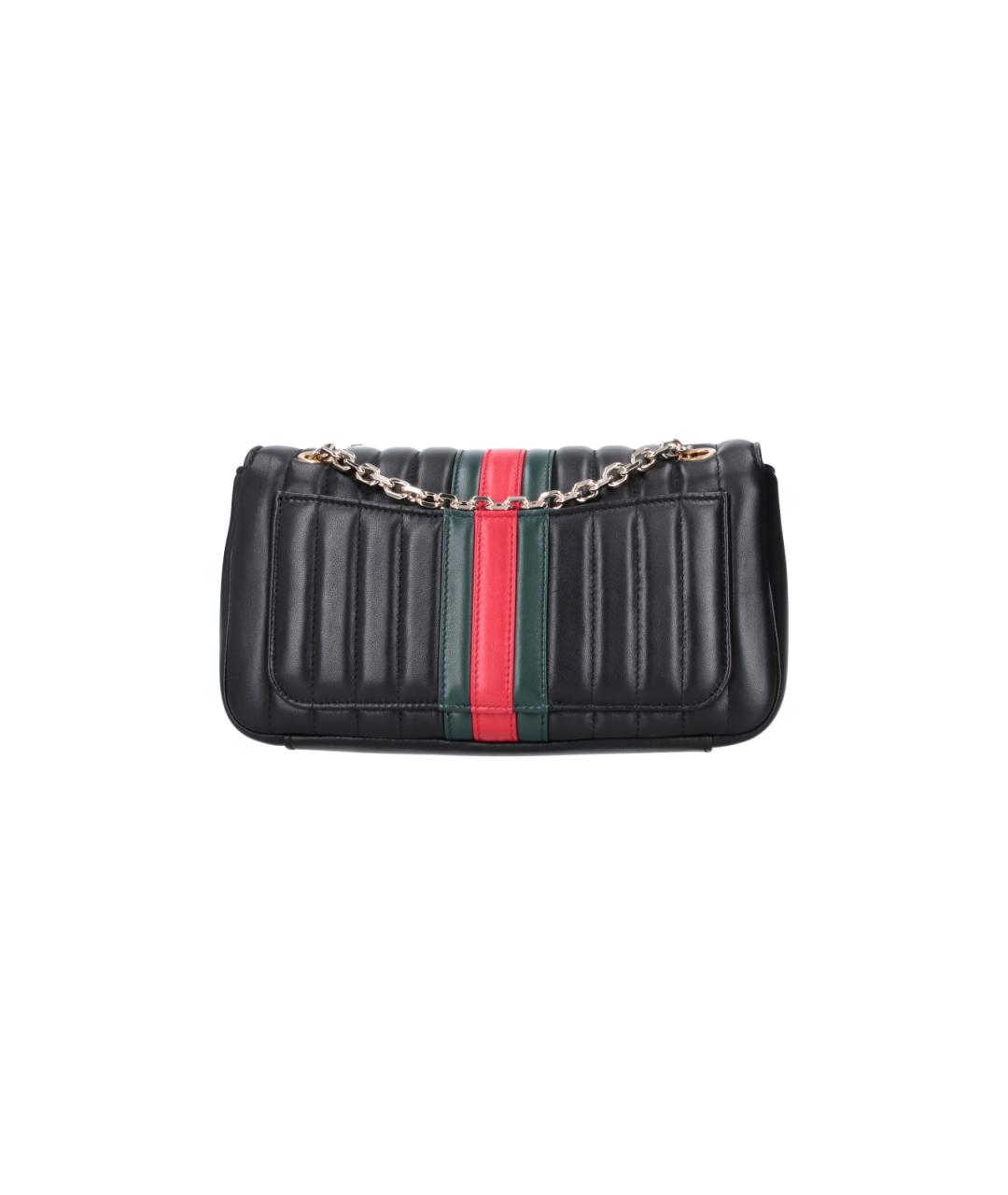 GUCCI Черная кожаная сумка через плечо, фото 3