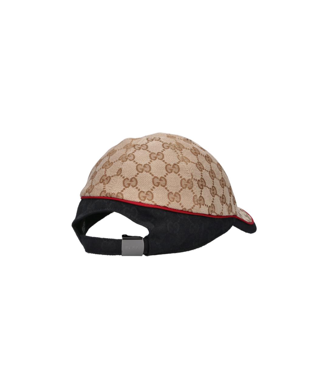 GUCCI Бежевая синтетическая кепка/бейсболка, фото 2
