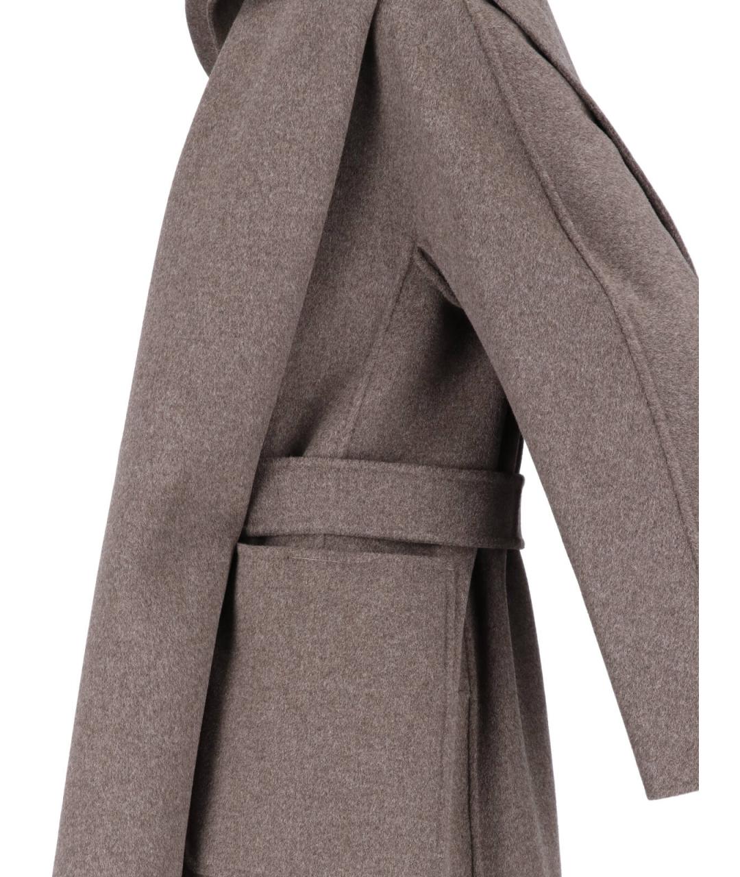 'S MAX MARA Коричневое шерстяное пальто, фото 4