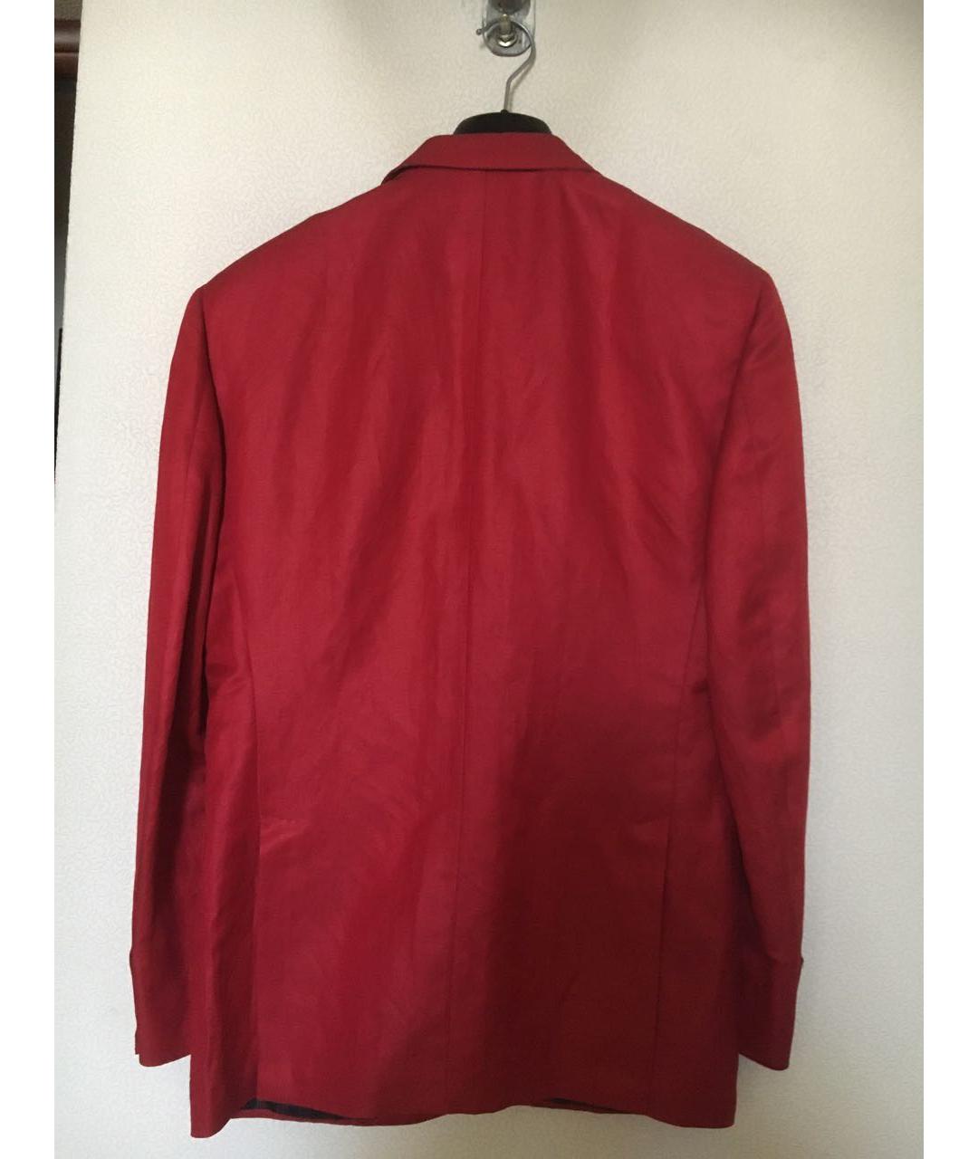 BRIONI Красный льняной пиджак, фото 2