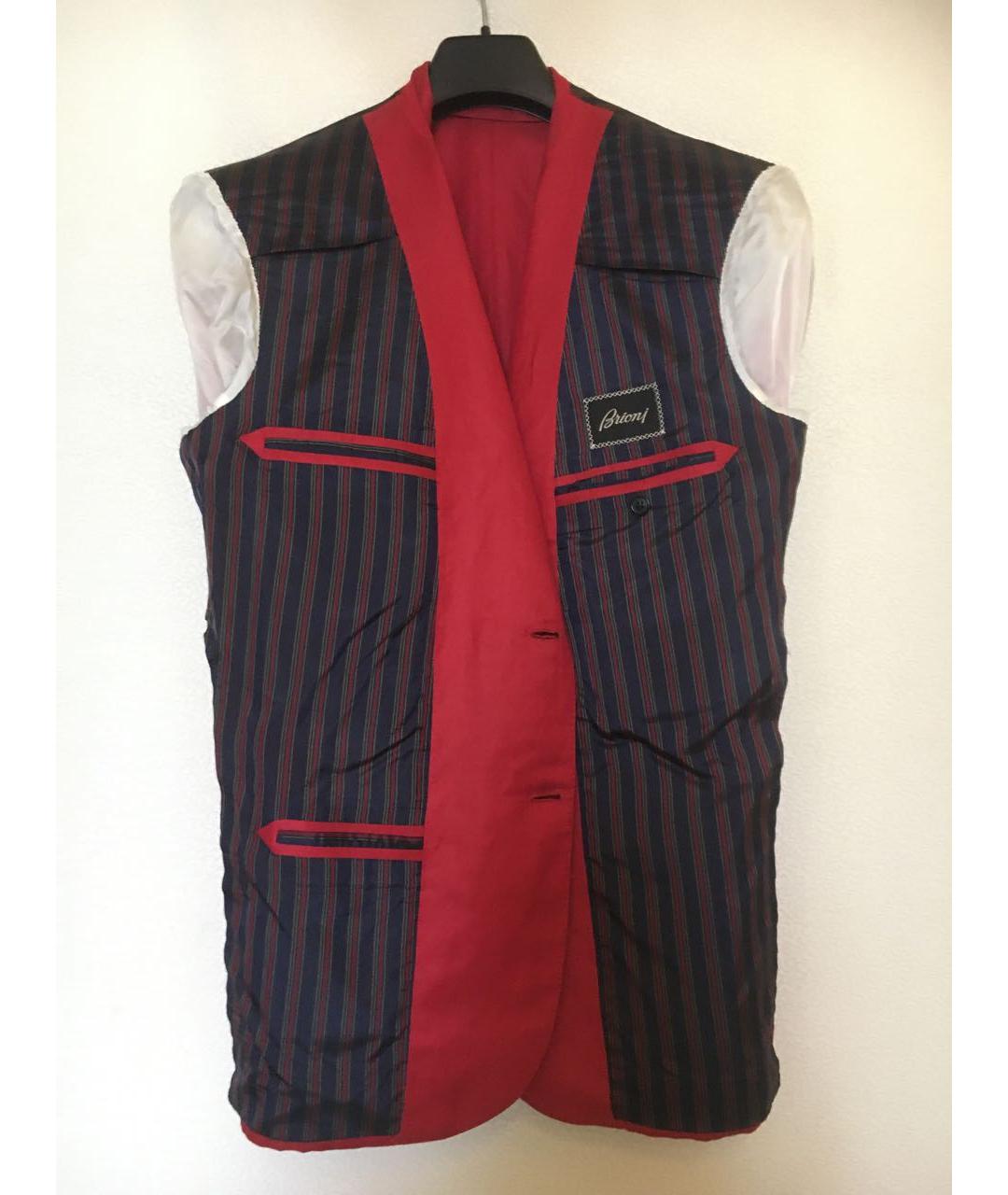 BRIONI Красный льняной пиджак, фото 3