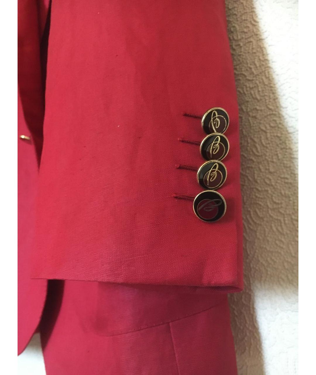 BRIONI Красный льняной пиджак, фото 5