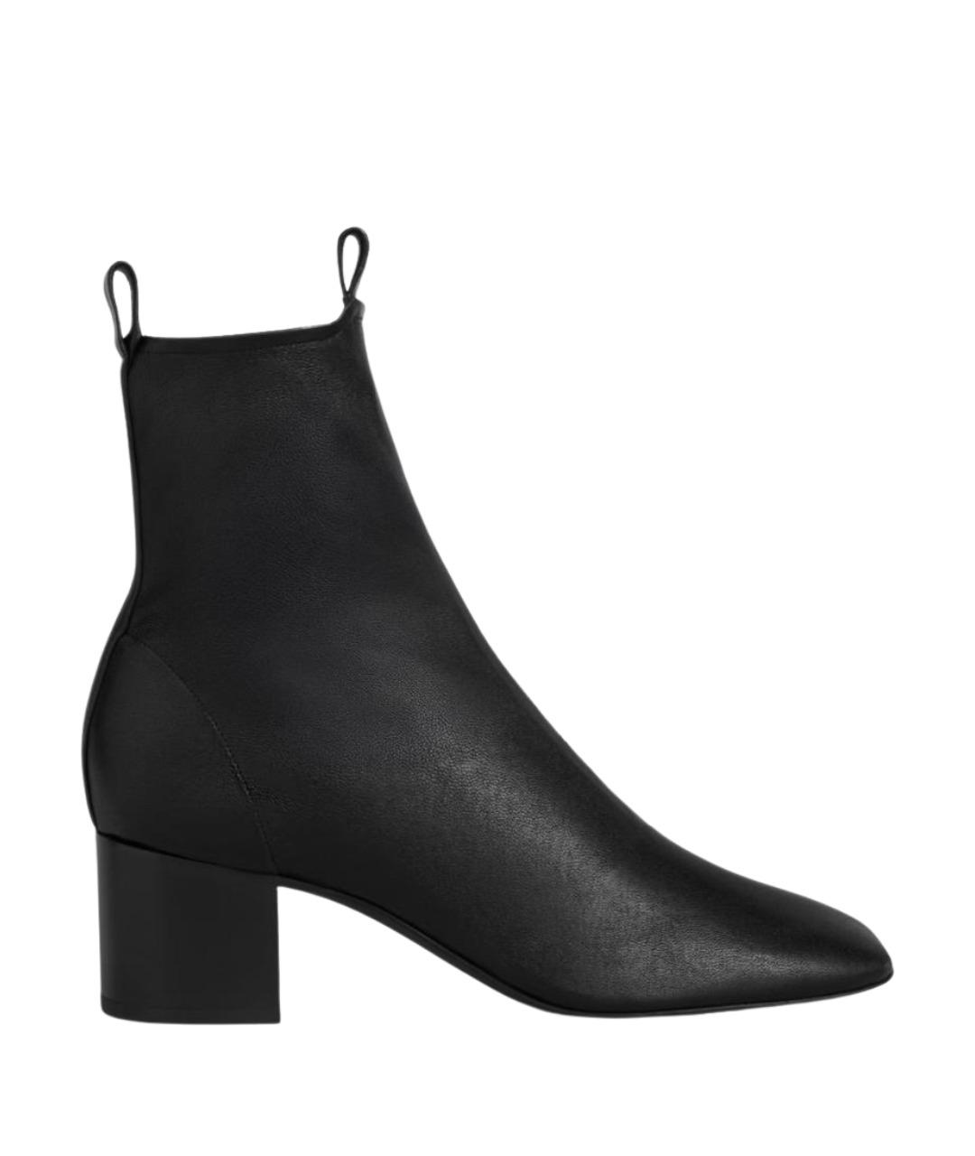 CELINE Черные кожаные ботильоны, фото 1
