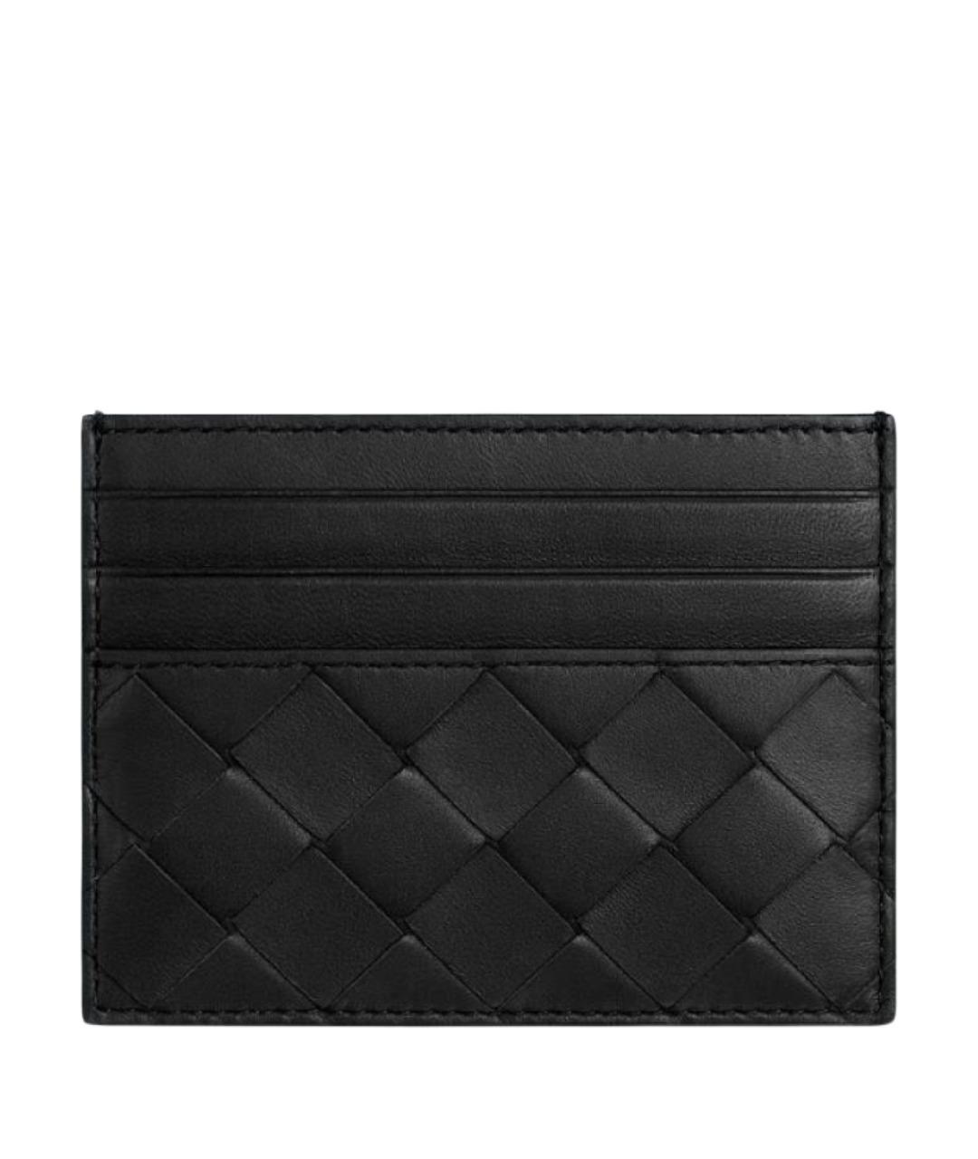 BOTTEGA VENETA Черный кожаный кардхолдер, фото 1