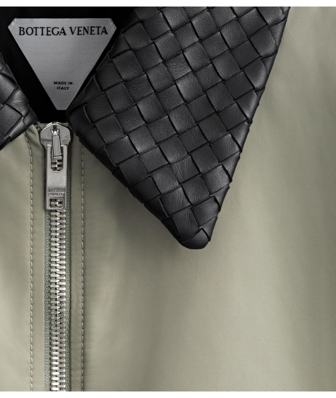 BOTTEGA VENETA Зеленая полиэстеровая куртка, фото 6