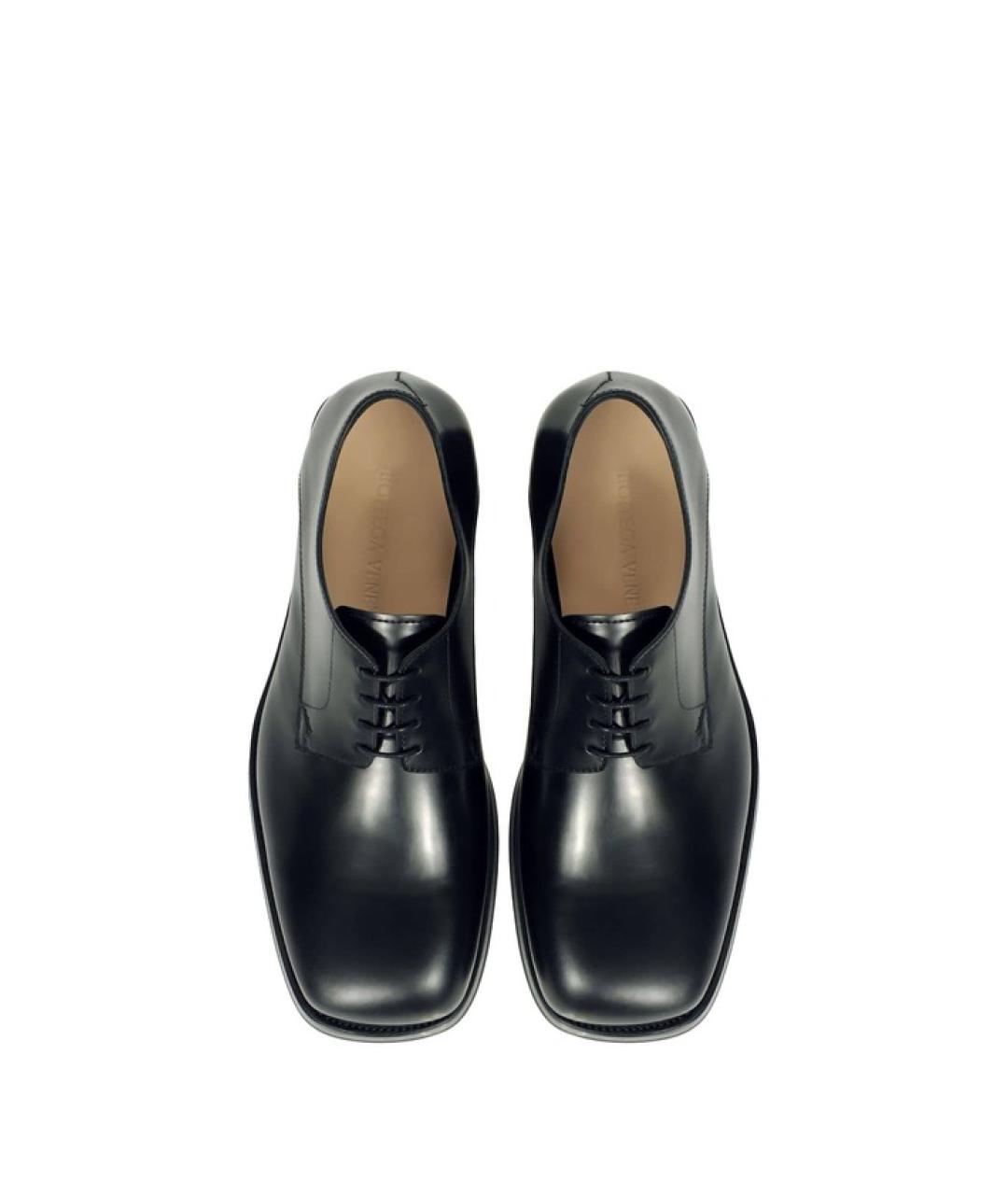 BOTTEGA VENETA Черные кожаные туфли, фото 5