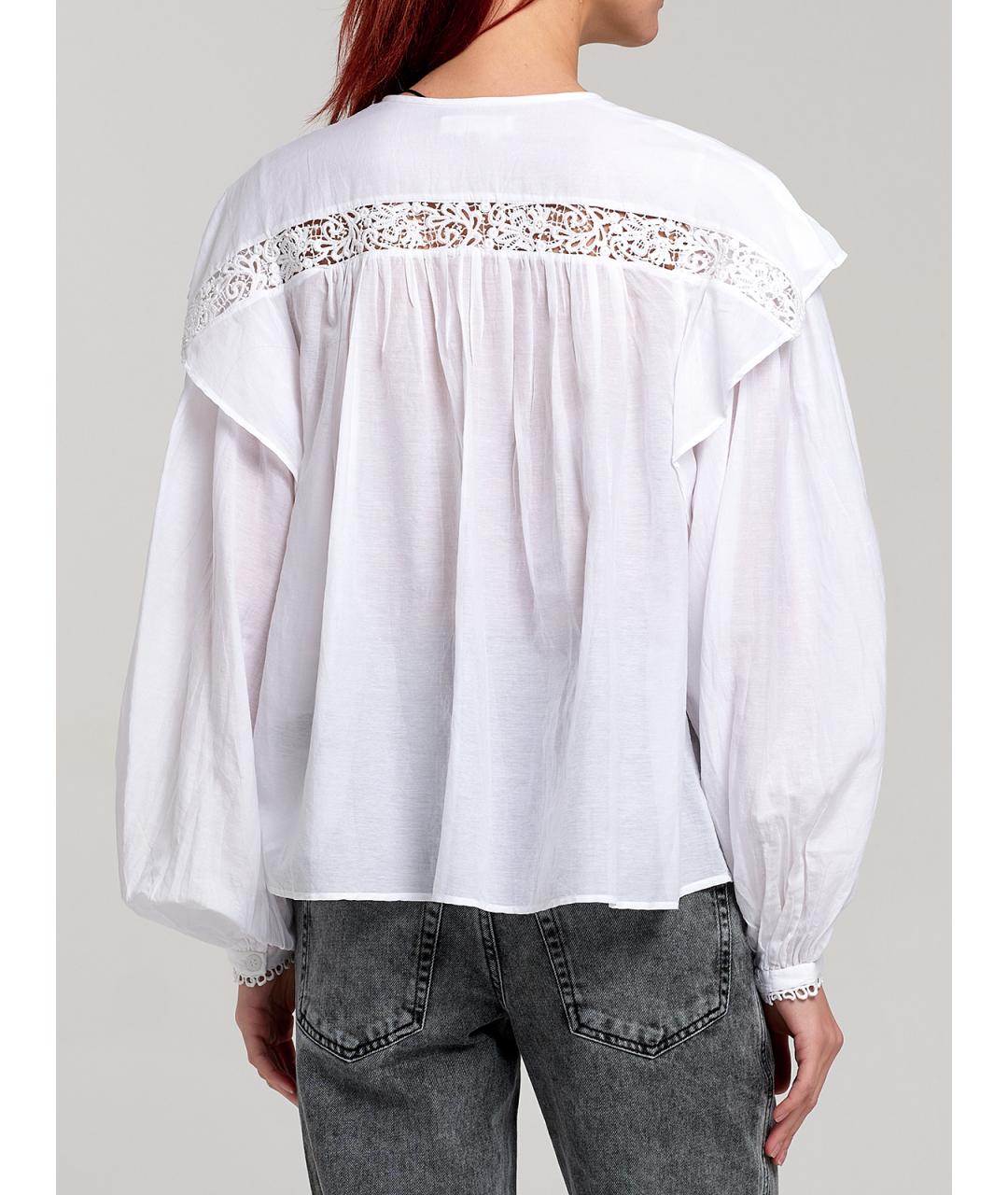 ISABEL MARANT ETOILE Белая хлопковая блузы, фото 3