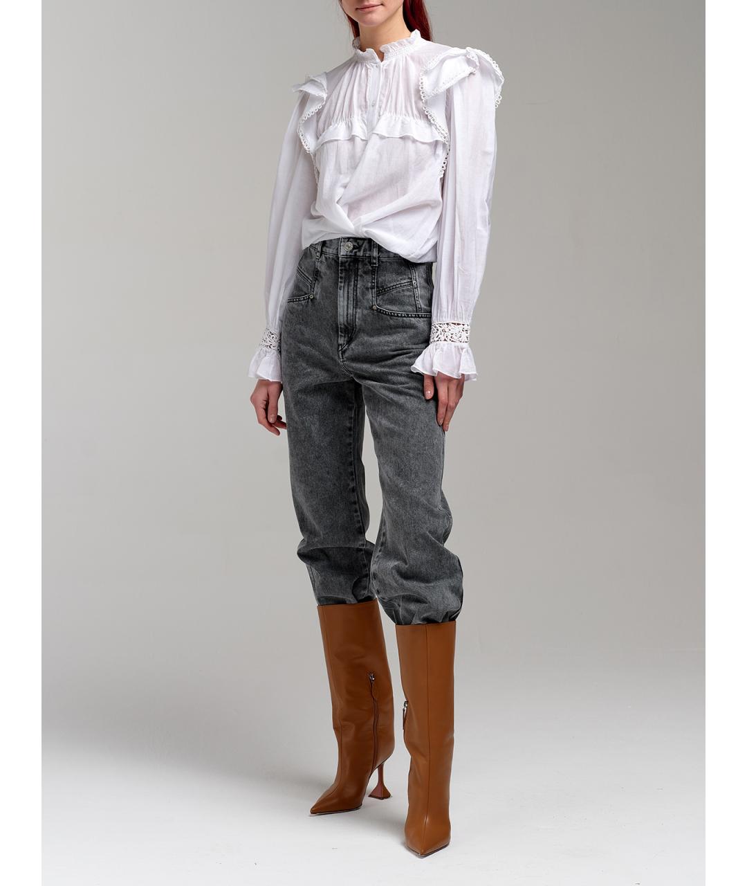 ISABEL MARANT ETOILE Белая хлопковая рубашка, фото 3