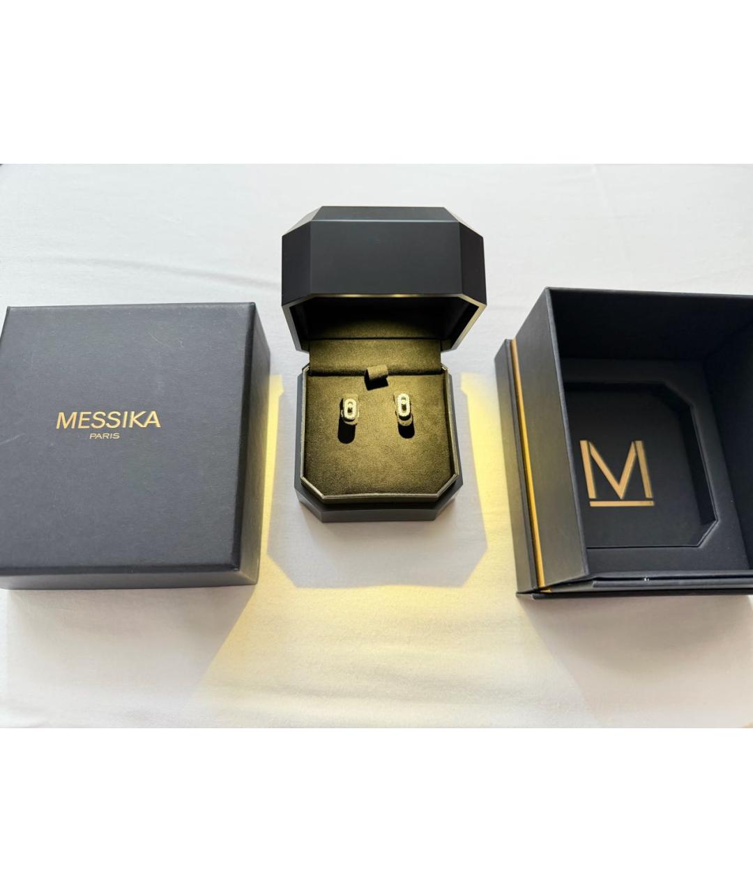 MESSIKA Серые серьги из белого золота, фото 3