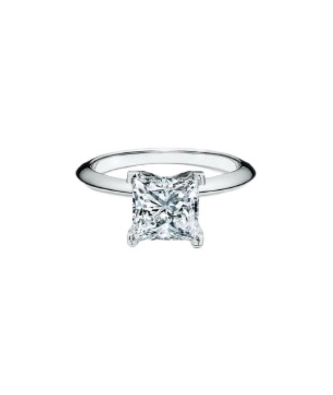 TIFFANY&CO Белое платиновое кольцо, фото 6