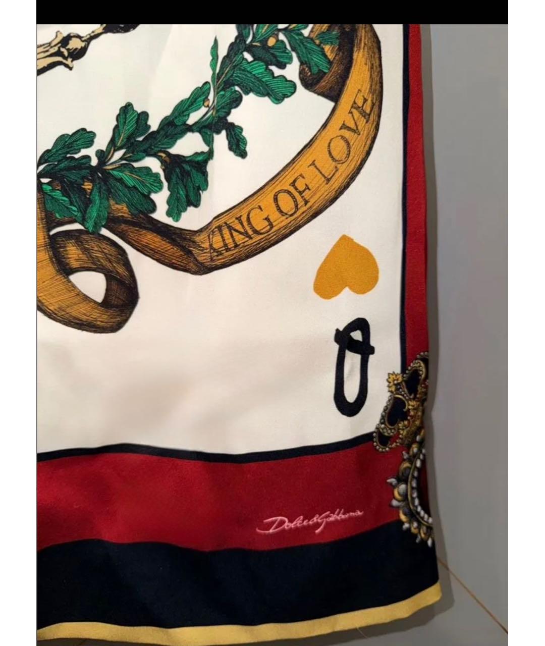 DOLCE&GABBANA Мульти шелковое коктейльное платье, фото 5