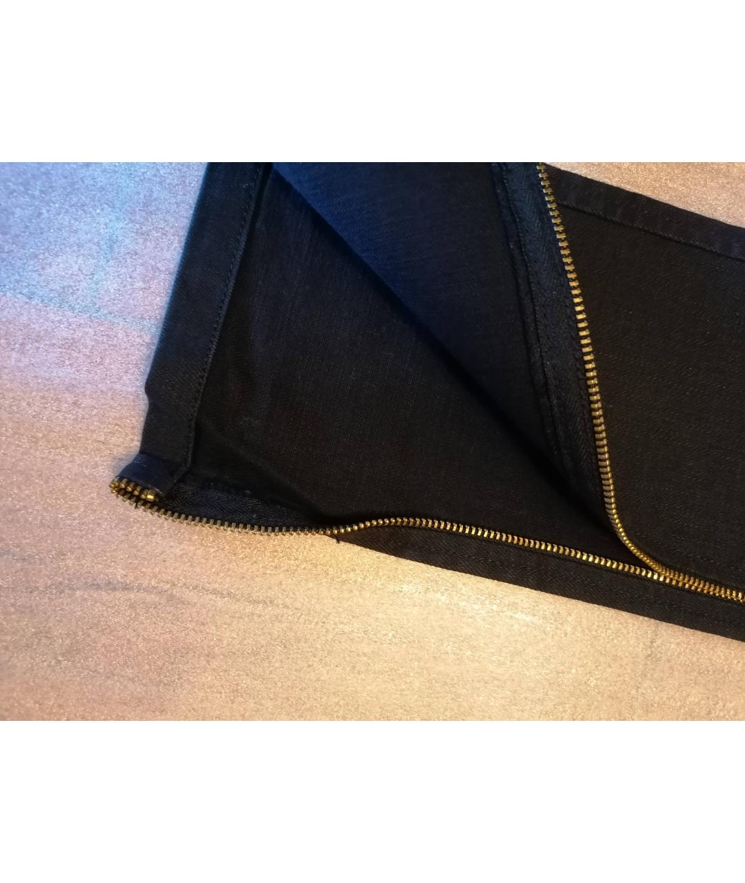 CAMILLA AND MARC Черные хлопко-эластановые джинсы слим, фото 5