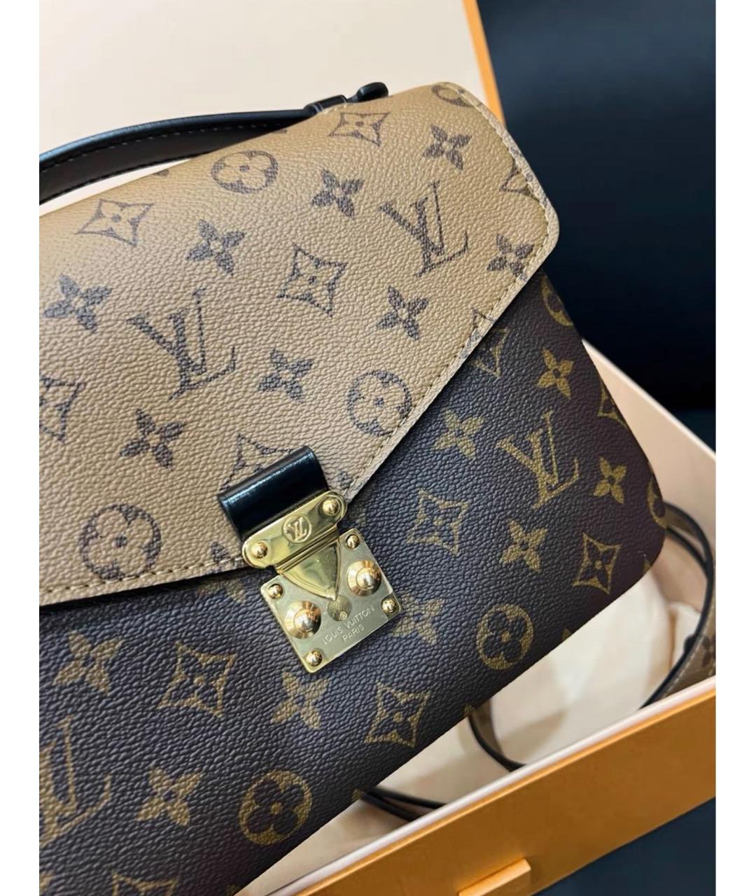 LOUIS VUITTON Коричневая сумка через плечо из канвы, фото 7