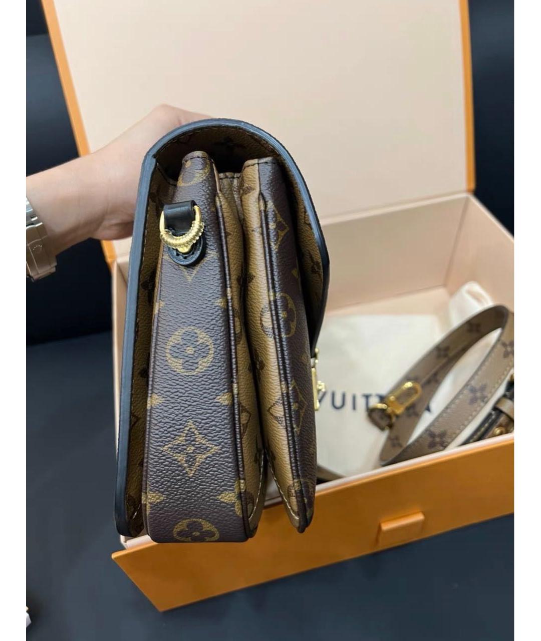 LOUIS VUITTON Коричневая сумка через плечо из канвы, фото 5