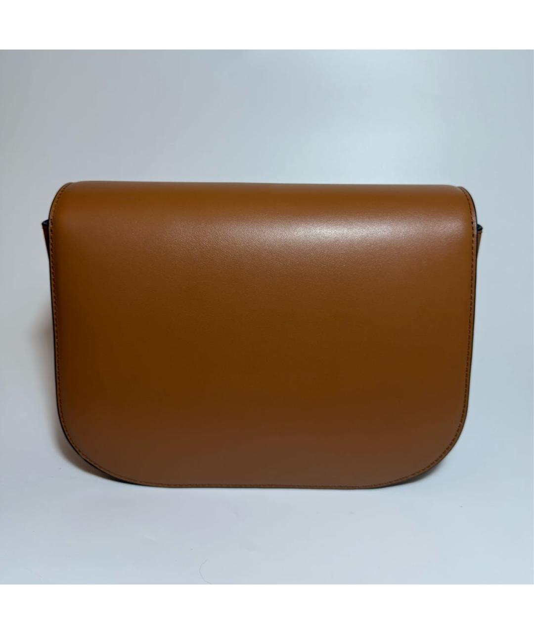 FURLA Коричневая кожаная сумка через плечо, фото 3