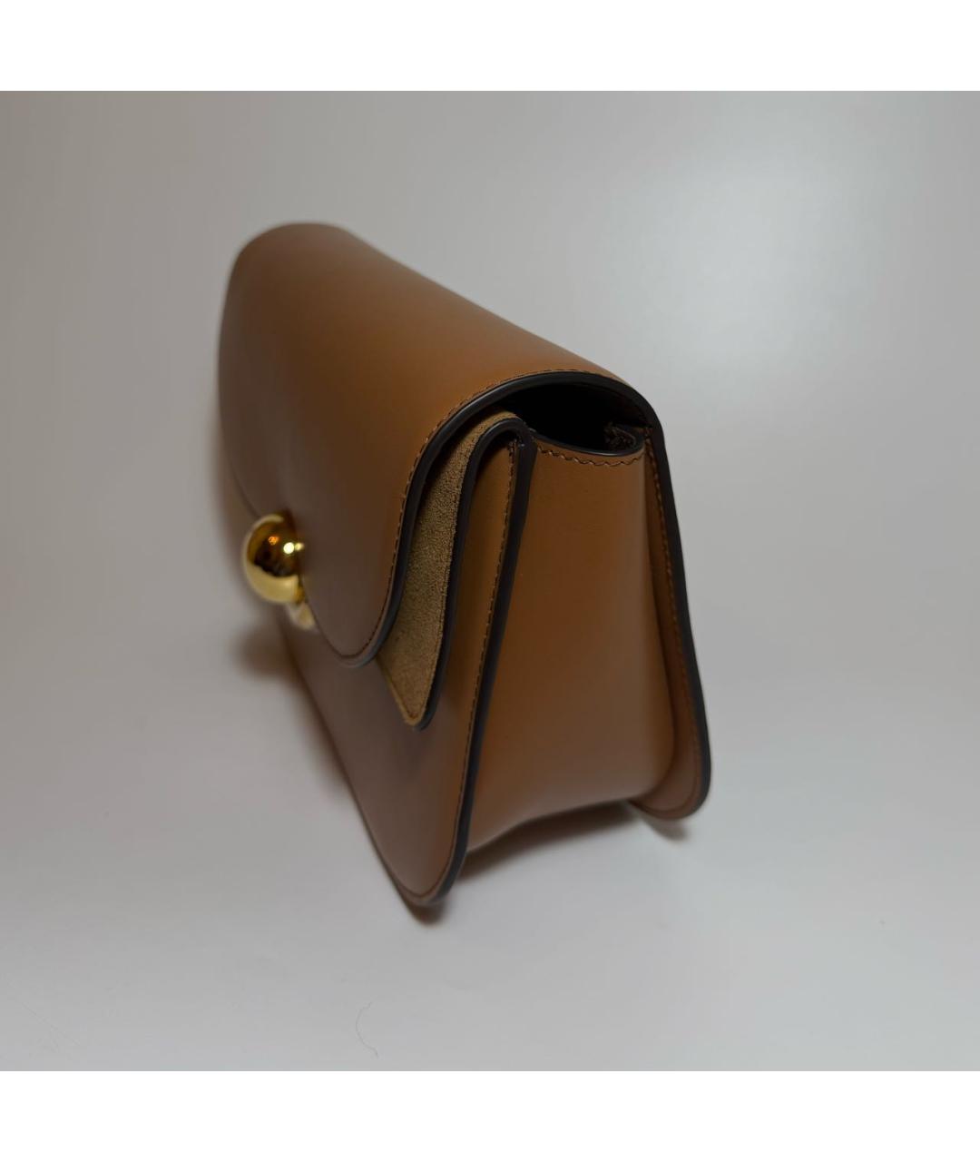 FURLA Коричневая кожаная сумка через плечо, фото 2