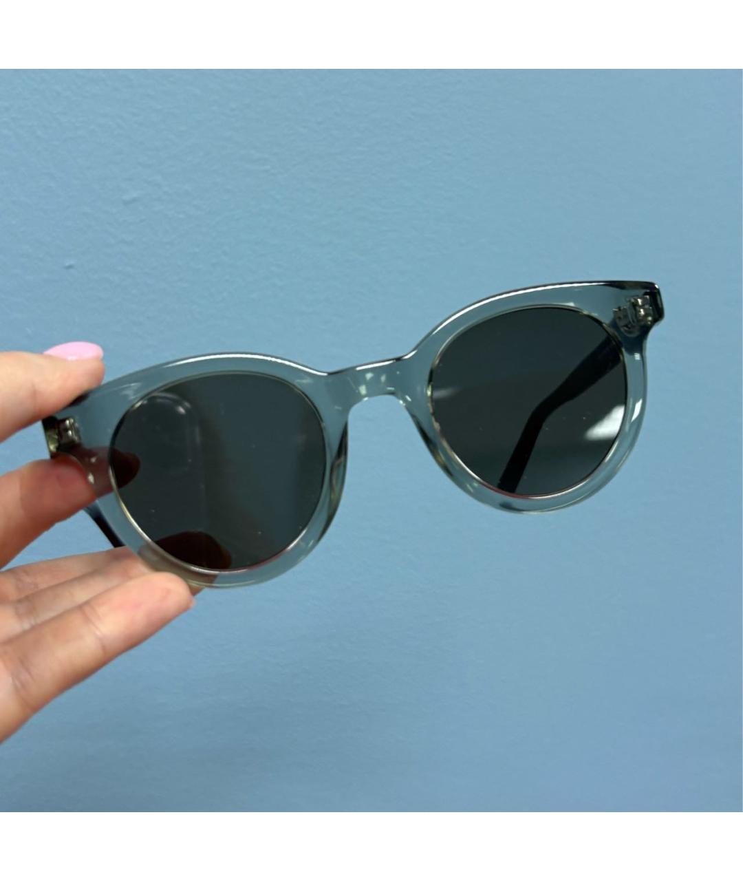 CHRISTIAN DIOR Зеленые пластиковые солнцезащитные очки, фото 5