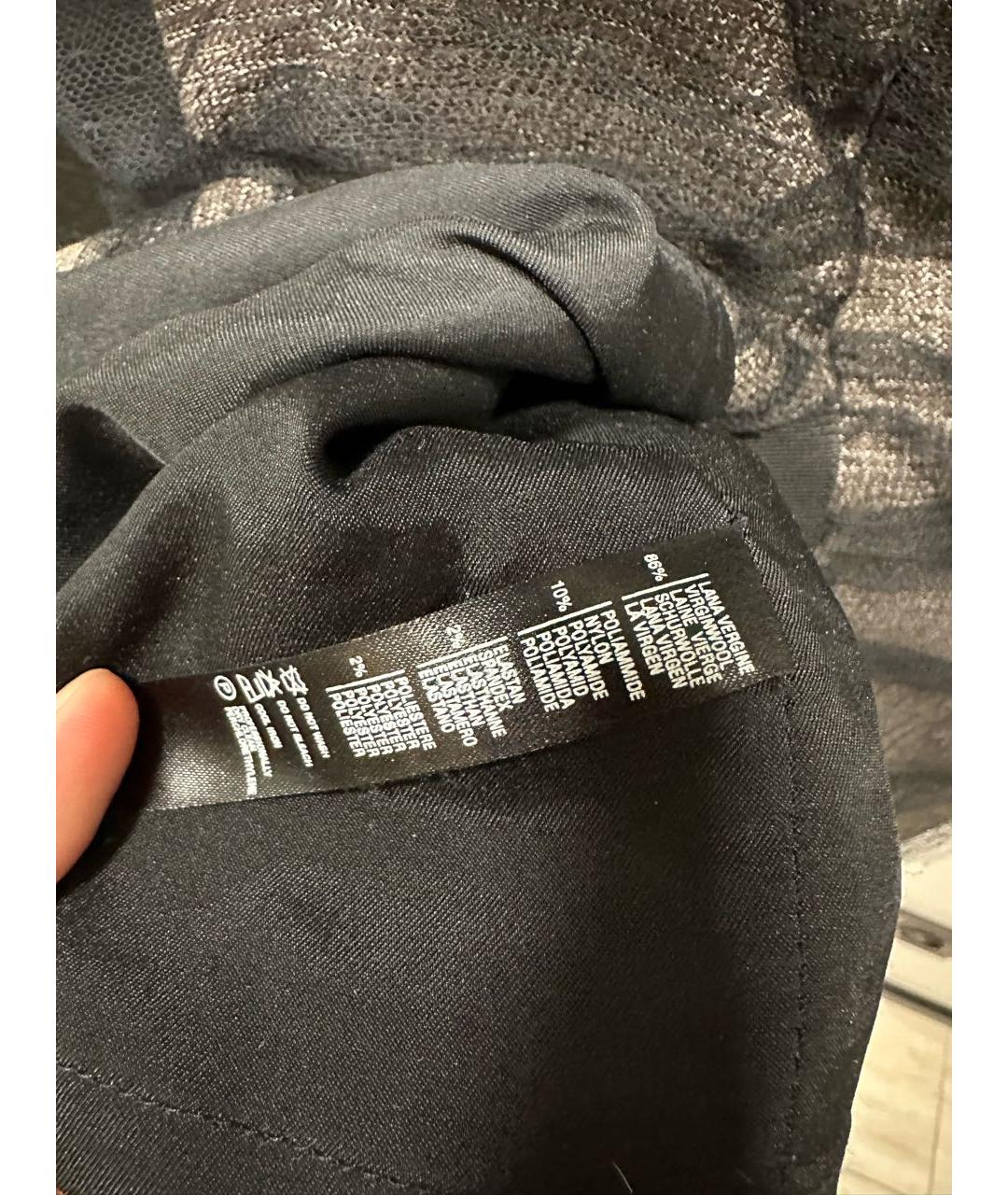 LA PERLA Антрацитовое шерстяное повседневное платье, фото 4