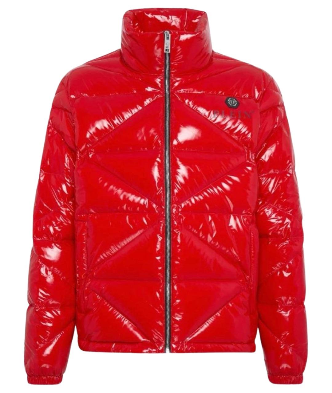 PHILIPP PLEIN Красная полиамидовая куртка, фото 1