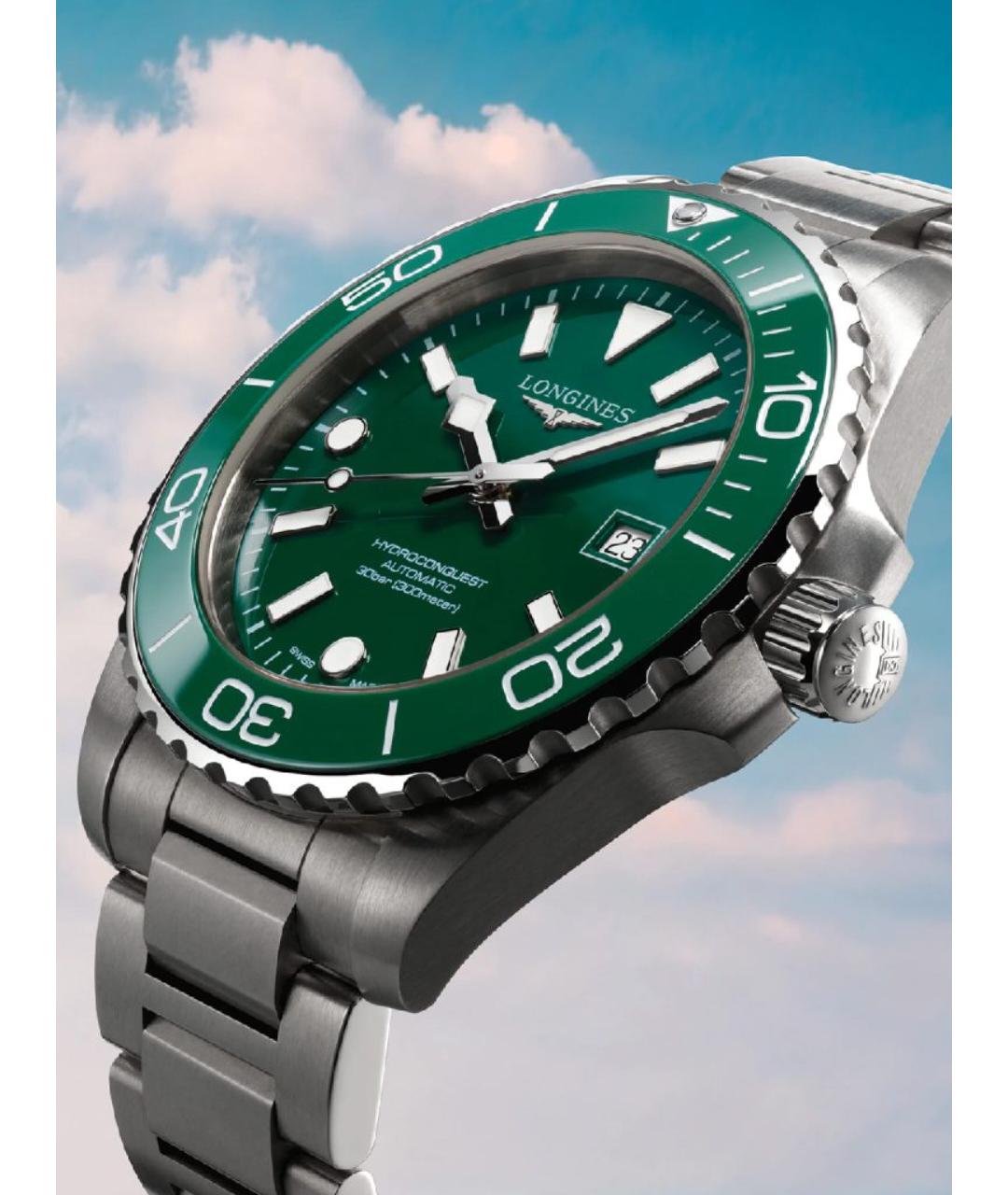 LONGINES Серебряные стальные часы, фото 7