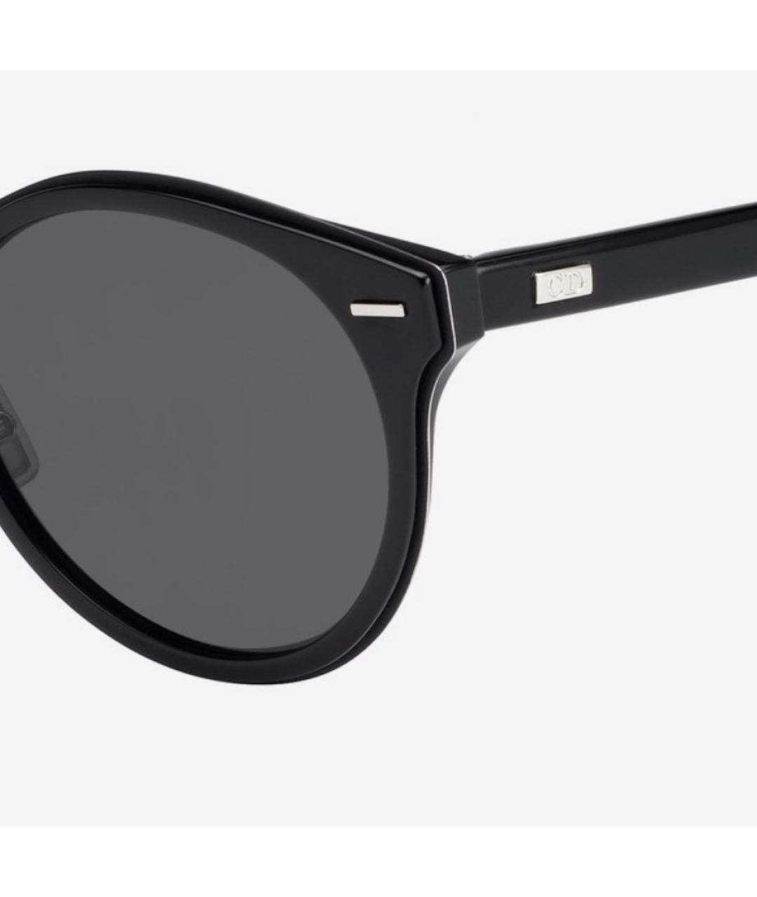 CHRISTIAN DIOR Черные пластиковые солнцезащитные очки, фото 3