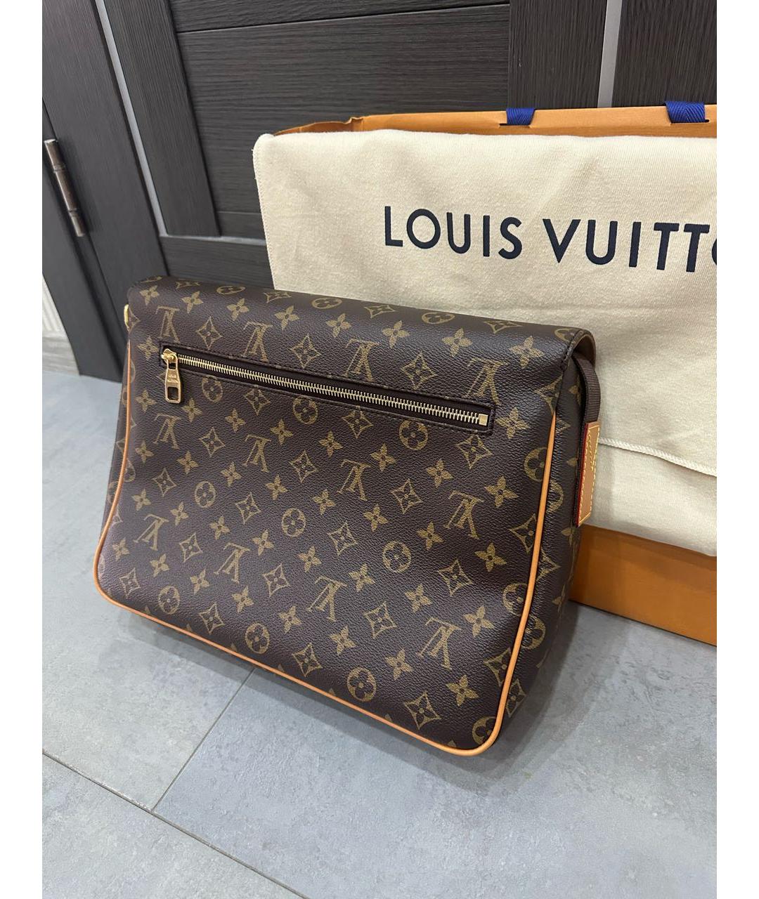 LOUIS VUITTON Коричневая сумка на плечо из канвы, фото 3