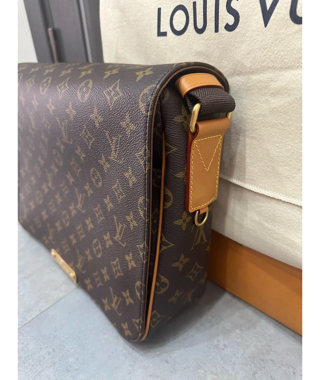 LOUIS VUITTON Коричневая сумка на плечо из канвы, фото 2
